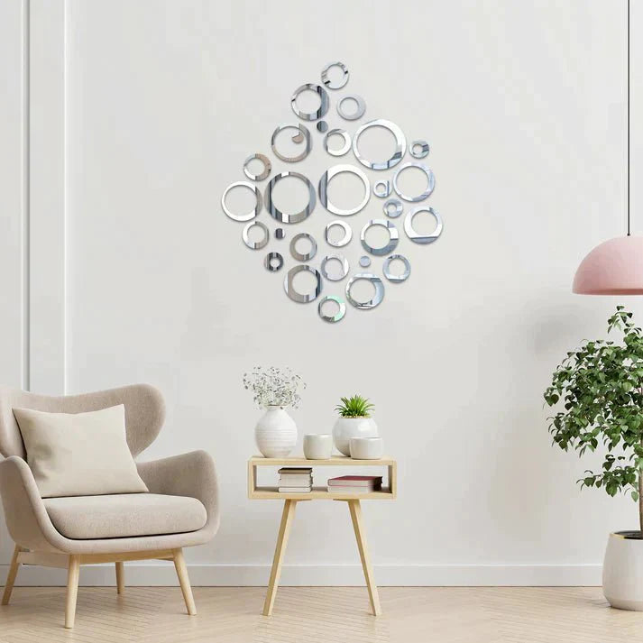 3D Acrylic Mirror Wall Decor