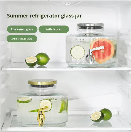 Glass Water Dispenser with Stand