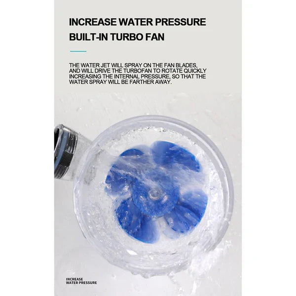 High Pressure Turbocharged Shower Head  ( UAE Delivery Time: 1-3 Days )